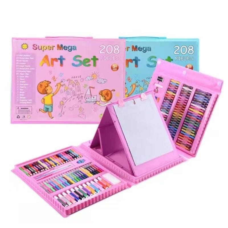 

[Kotak Besar] Crayon Set 208 Pcs/Crayon Mewarnai Atau Menggambar Anak Kerajinan Anak