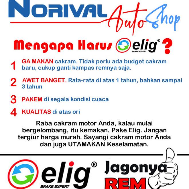 Kampas Rem Honda Vario 125 & Vario 150 - Elig Standard