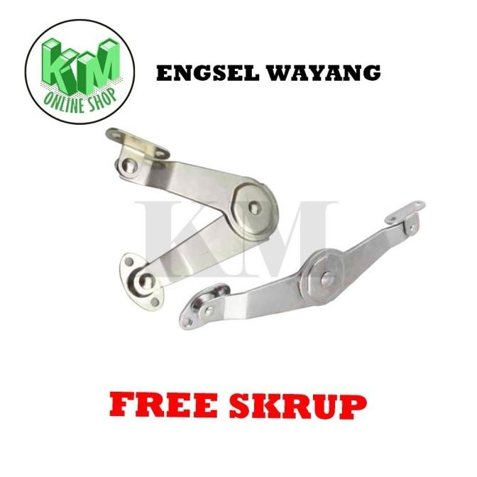 BEST PRODUK Engsel Wayang Kecil / Engsel Salon / Engsel Jendela Free Skrup