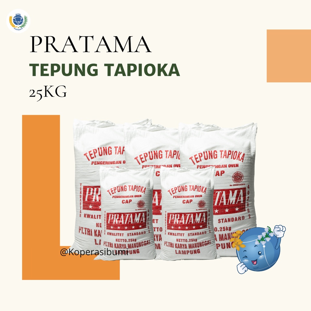 

Tepung Tapioka / Aci Pratama 25Kg