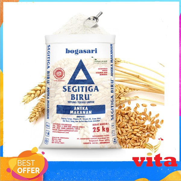 

Tepung Terigu Serbaguna Segitiga U 25Kg Instant Kurir