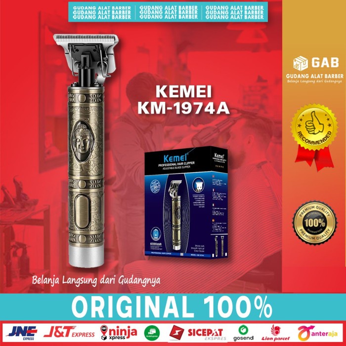 Trimmer Kemei KM 1974 A KM 1974 C Alat Cukur Rambut Barbershop