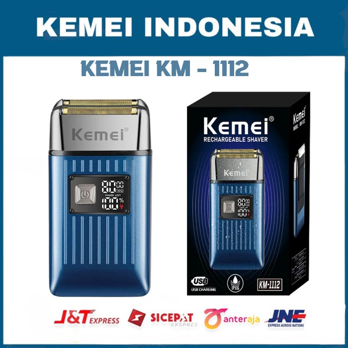 Kemei KM-1112 Mesin Cukur Rambut dan Kumis Jenggot Elektrik