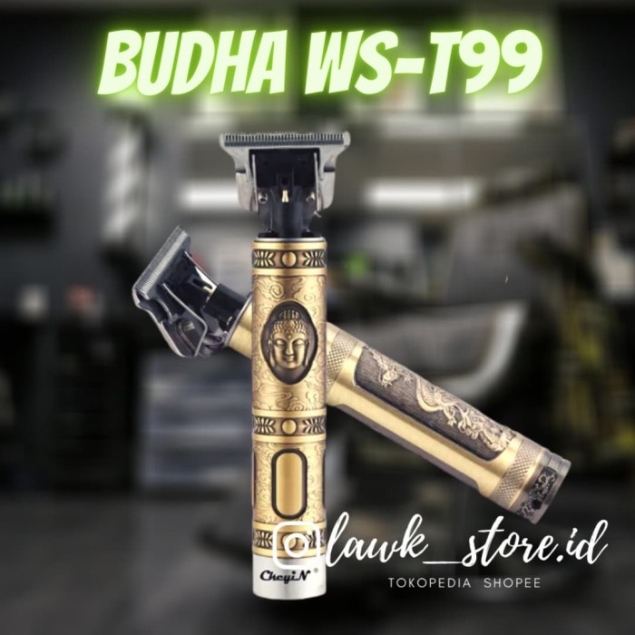 TRIMMER BUDHA WS-T99 T-OUTLINER PRO ALAT MESIN CUKUR RAMBUT / detailer
