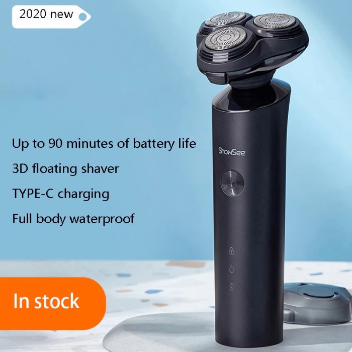 Xiaomi Alat Cukur Jenggot Kumis 3D Electric Shaver Waterproof