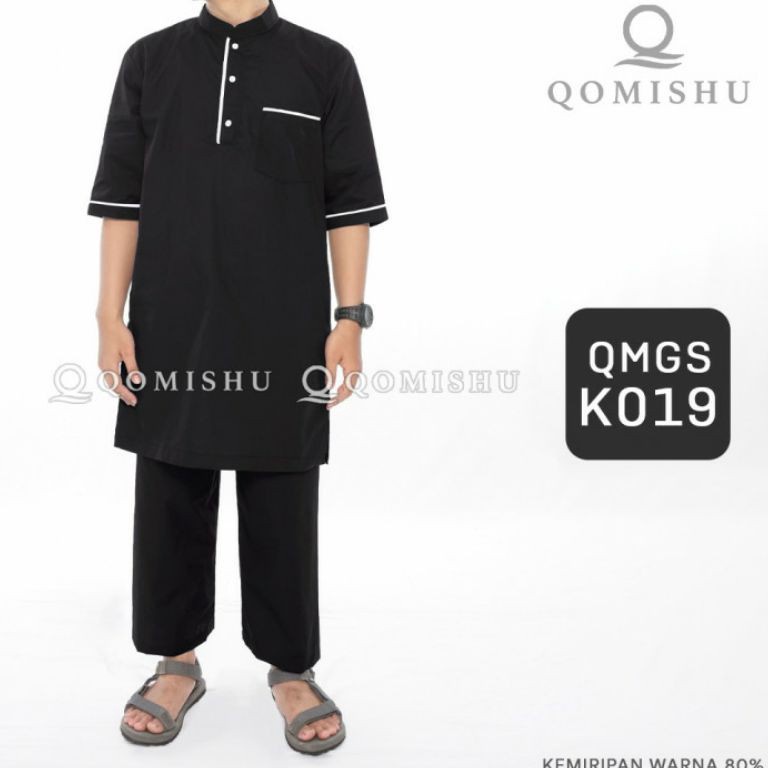 TERBARU BISA COD (FREE KOPYAH) SETELAN BAJU CELANA / KOKO PAKISTAN SETELAN QOMISHU