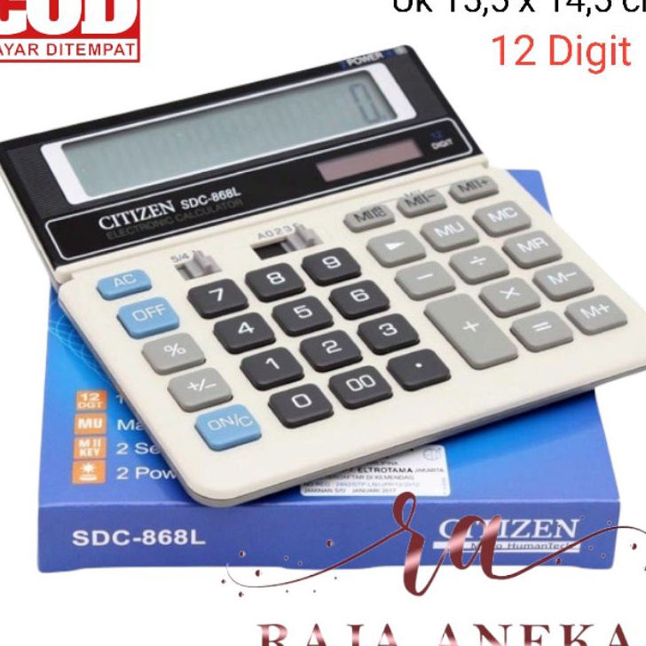 

WWVB4541 11.11 Citizen Calculator SDC-868L - Kalkulator Desktop Meja Kantor SDC 868L citizen 868