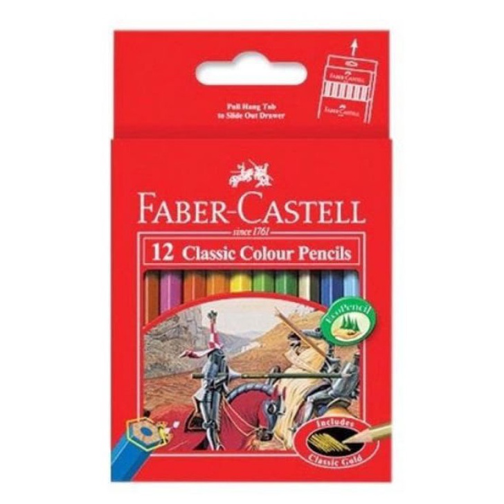 

★★★★ Pensil Warna Faber Castell 12 warna pendek classic ( 1set/12wrn )