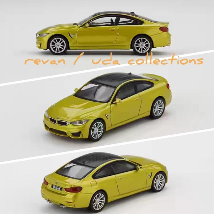 MiniGT Mini GT 143 BMW M4 Austin Yellow Metallic