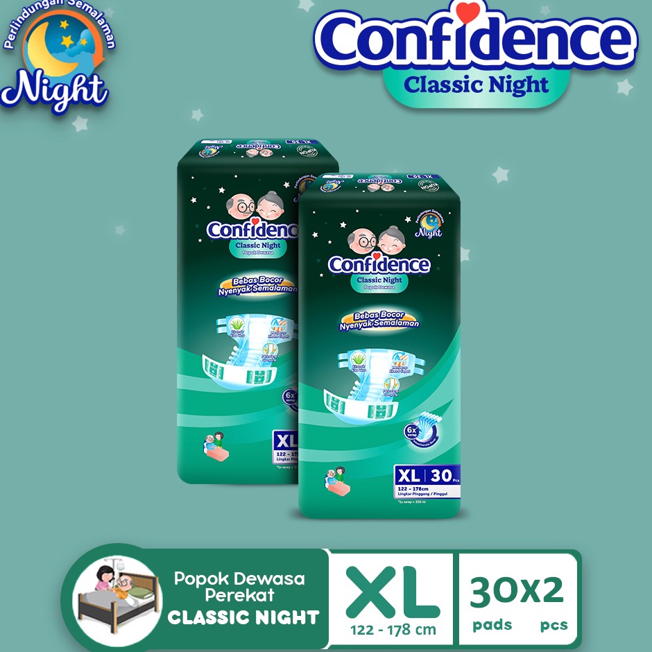 →➘✹ Confidence Classic night XL 30s Twinpack Best