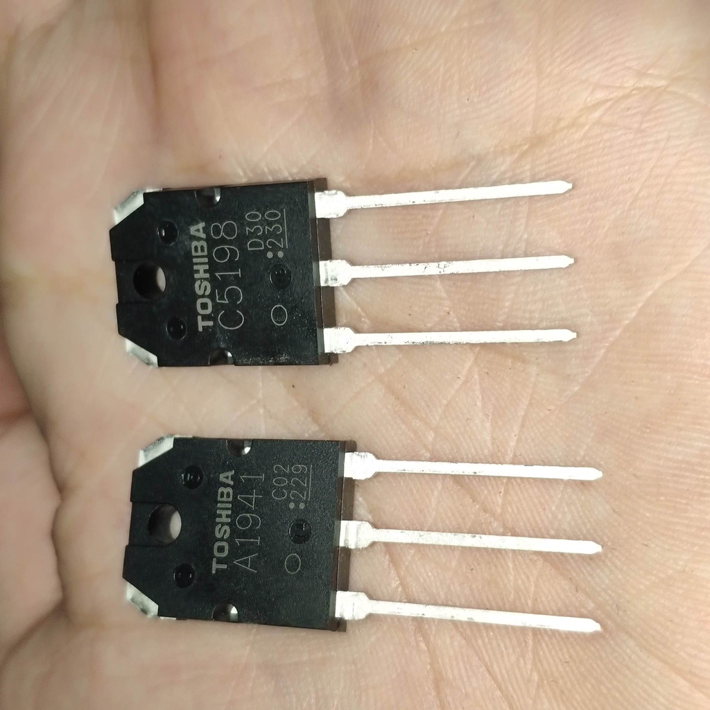 ( 1 SET ) TRANSISTOR TOSHIBA A1941 - C5198 ORIGINAL 1. TR TOSHIBA 1941 - 5198 ORI