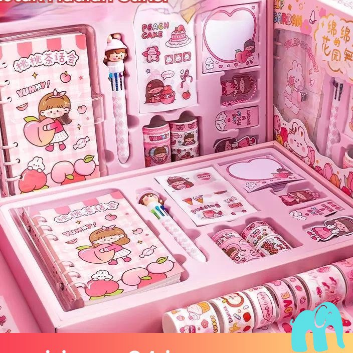 

QNVL1451 Ready Stok 【COD】Stiker Lucu 1 Set Box Tema Kartun Stiker Label untuk Buku Pegangan Diary Dekorasi DIY Stiker Spiral Elegan Bahan Buku Notebook