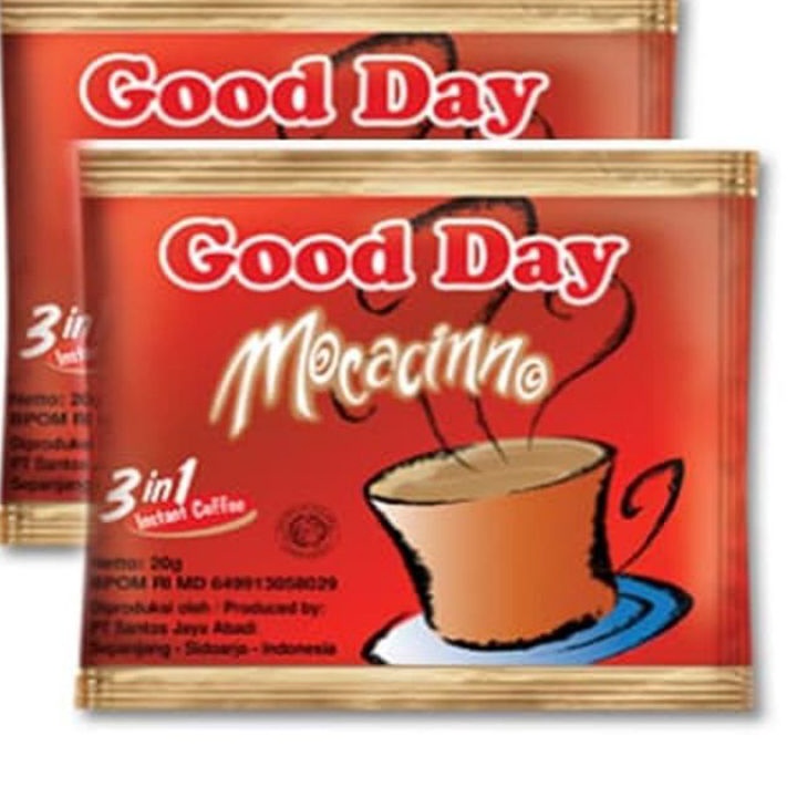 

Kirim Sekarang PROMO MAX 10PCS 1RENCENG GOOD DAY MOCACINNO MURAH PARAH Model Terkini