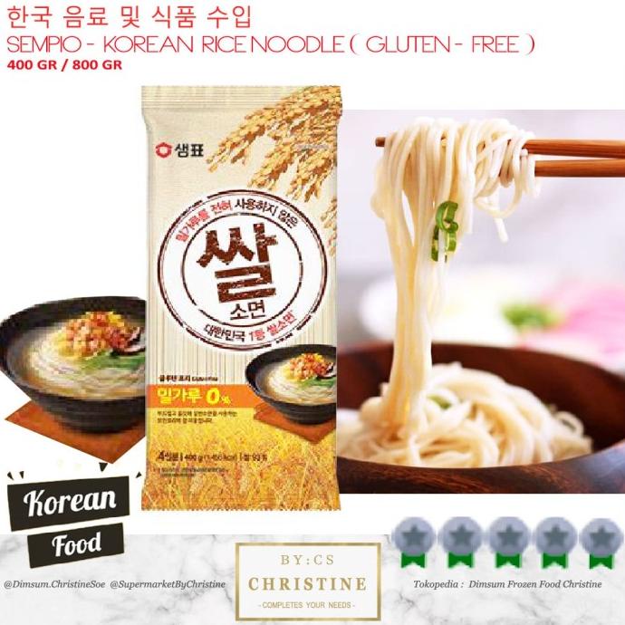 

SEMPIO KOREAN RICE NOODLE GLUTEN FREE SEOLMYEON SAL SOMYUN 400 GR