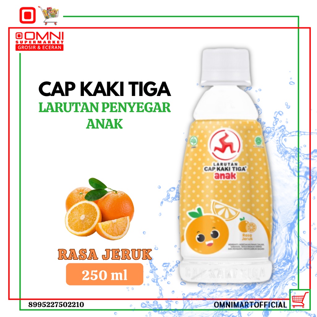 

Cap Kaki Tiga Anak Jeruk Btl 250 Ml Larutan Penyegar