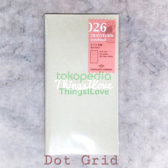 

Terlaris Midori Traveler'S Notebook Refill - 026 Dot Grid - Authentic