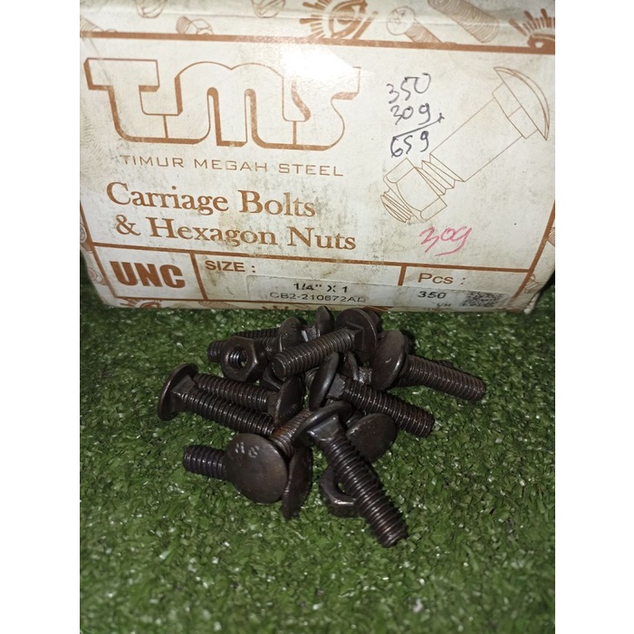 BAUT MUR CB 1/4 X 1 HITAM / BAUT PAYUNG / BAUT BEMPER