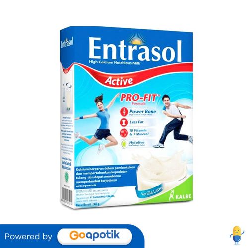 

ENTRASOL ACTIVE SUSU RASA VANILA LATTE BOX 360 GRAM