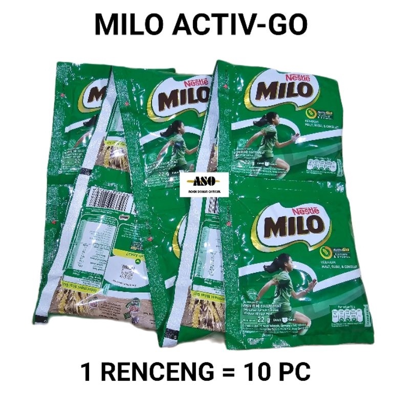 

GOGO ORDER MILO Activ-Go Susu Bubuk Sachet 22 gr RENCENG ( ISI 10 pc )