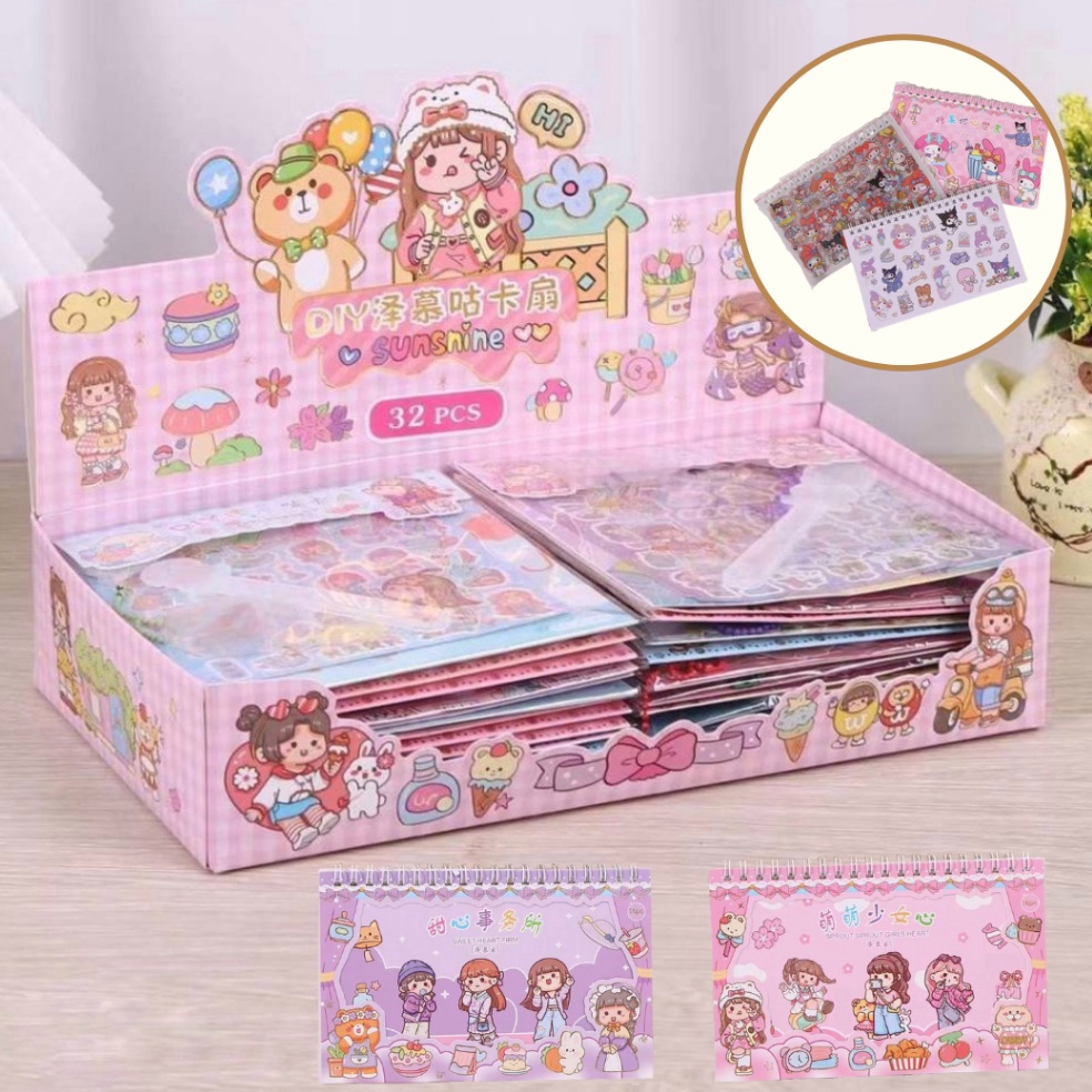 

7.7 Product HOT sticker book anak anak sticker anak perempuan sticker korea sticker momo sticker anak lucu sticker hellokitty sticker my melody sticker kuromi sticker anak perempuan gemes