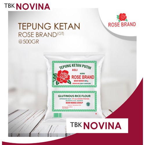 

Tepung Ketan Rose Brand 500 Gram