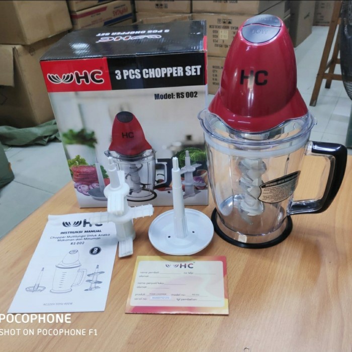 HC Food Chopper RS-002 ALAT PENGGILING DAGING DAN BUMBU DAPUR ORIGINAL
