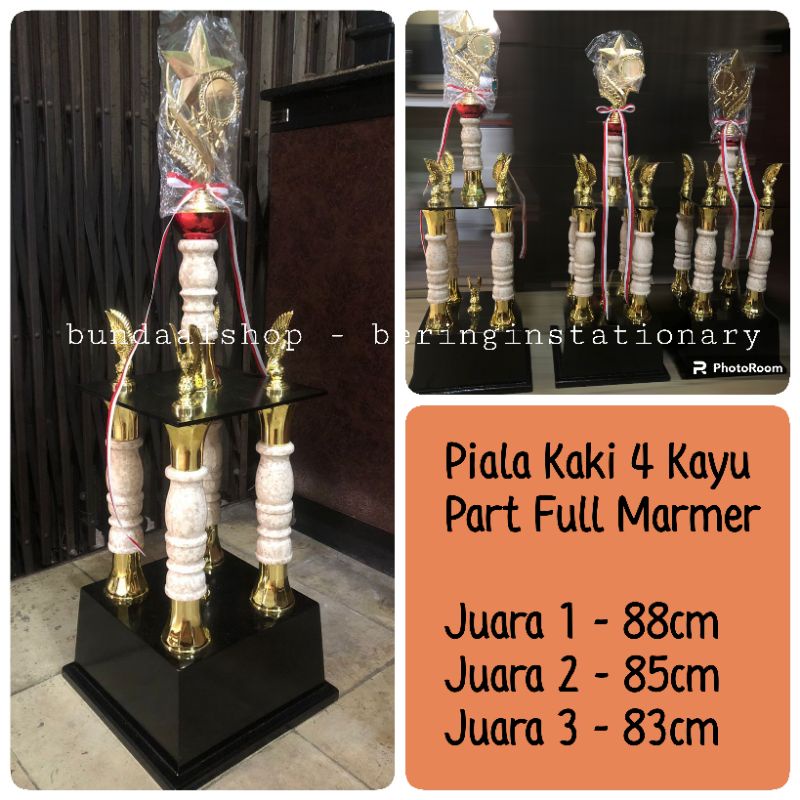 piala kaki 4 marmer set bagus mewah murah