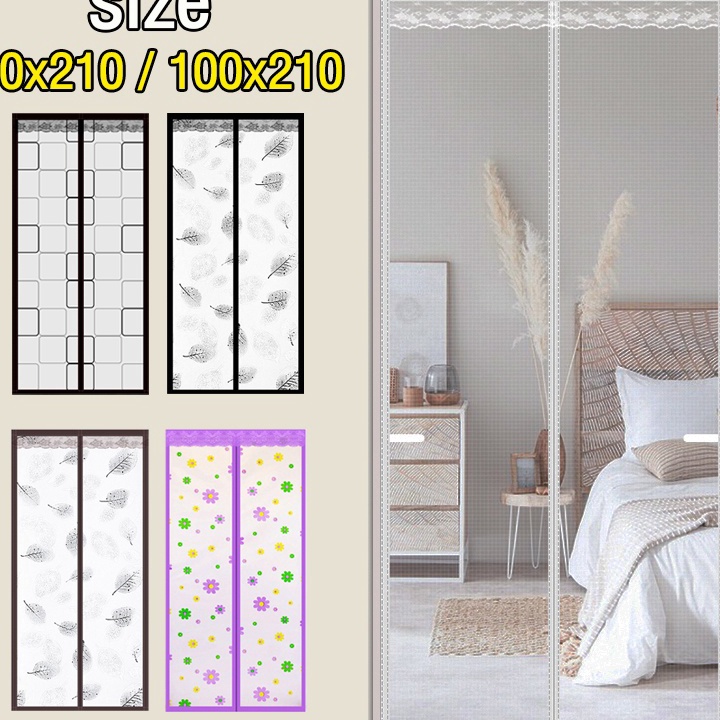 Terlaku. Tirai anti nyamuk PVC Tirai Magnet Elegan bahan plastik PVC 90x210cm/ Tirai Pintu kamar Tir
