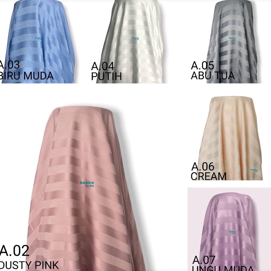 ➥❇❋ KONICO kain sprei bahan EMBOS TENSEL l MICRO TENSEL premium Motif GARIS METERAN GARIS I LINE PAS