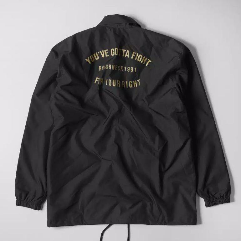 [Crh] Roughneck Cj146 Black Coma Of Euphoria Coach Jacket Terbaru