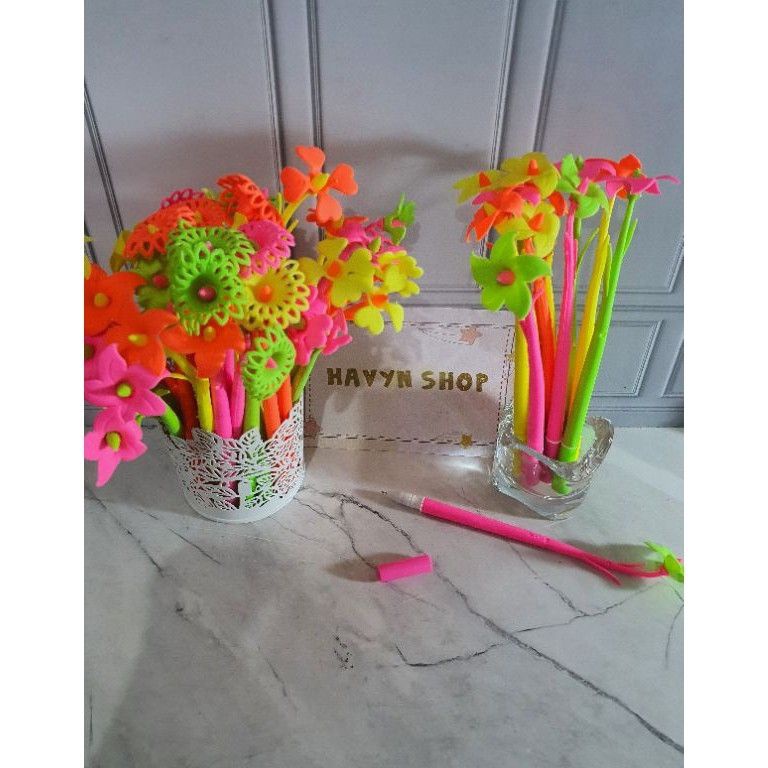 

KQZP2897 (12pc) pen gel bunga/gel pen bunga/pen INUL/pen MATAHARI