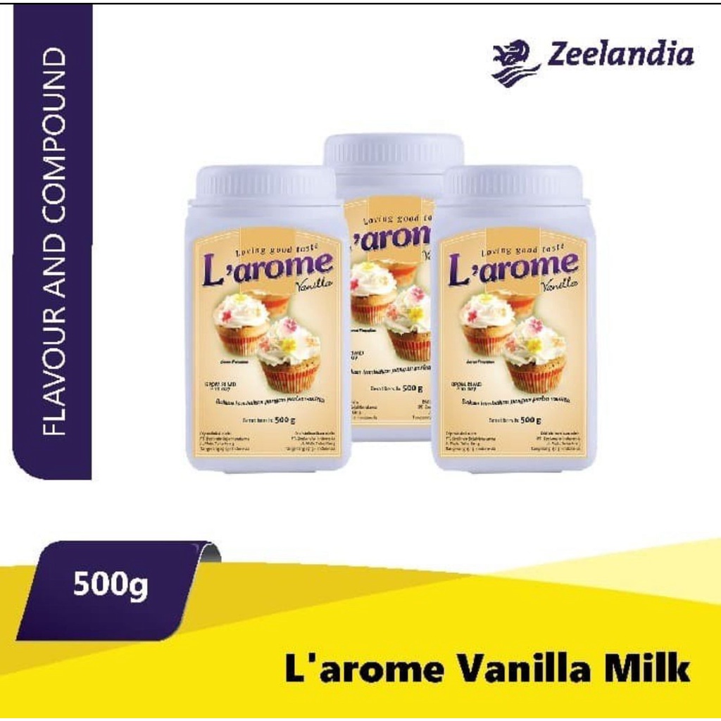 

Larome Vanilla Susu Bubuk 500gr - Powder Vanilla Milk Powder