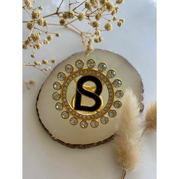 Ring Hijab Branded/Ring Hijab Logo B/Ring Hijab Mewah