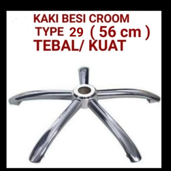 kaki kursi kantor besi chrome, kaki kursi gaming , kaki kursi staff