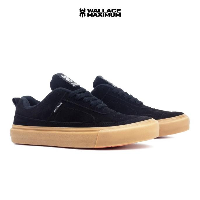 Terbaru Wama Temfox Black Gum 39 - 43 Sepatu Casual Sneakers Pria Original