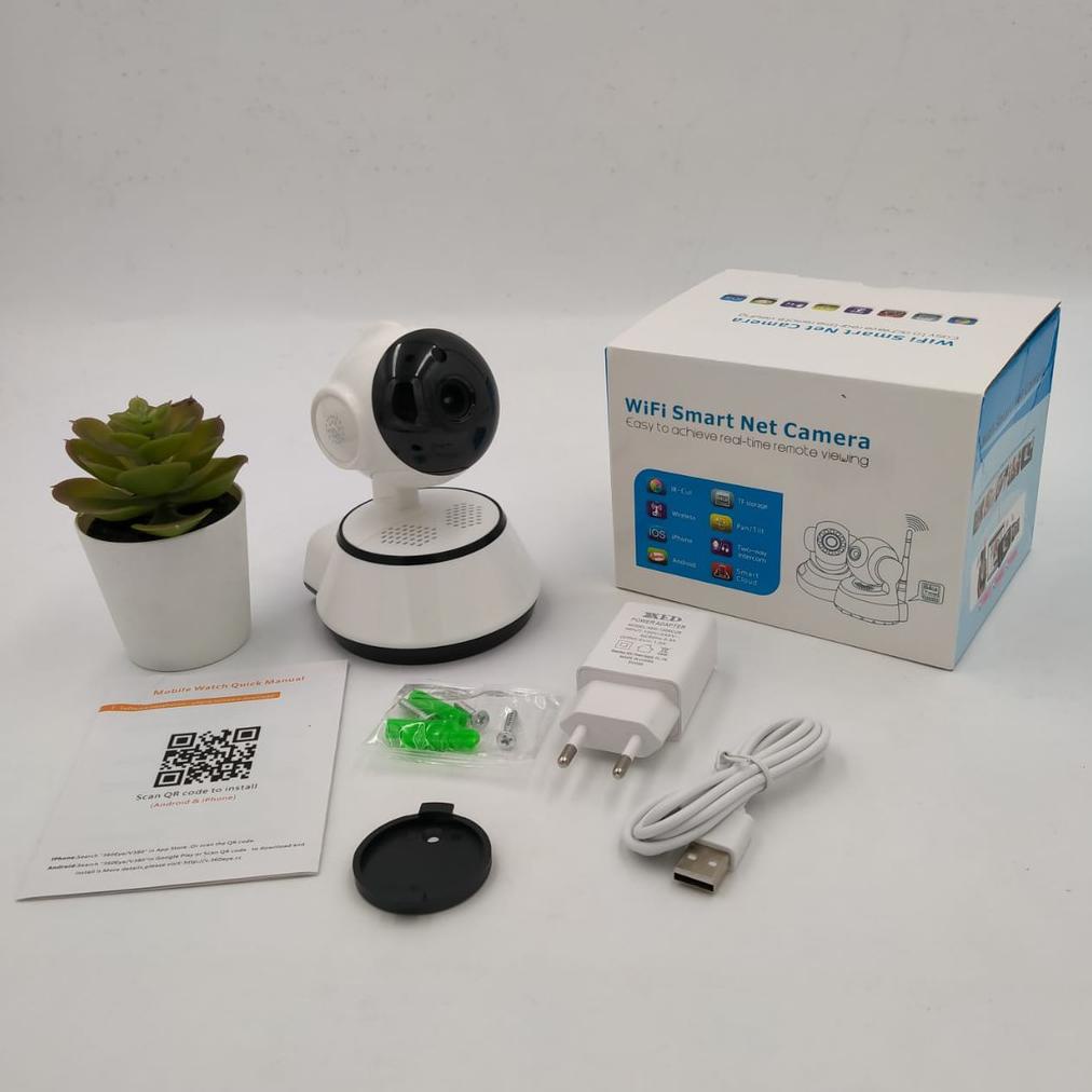 Terbaik Ip Camera Cctv 9100 Smart Net Ct V380 Q6 Wifi Hd 720 P / Kamera Ip Cam Q6 Cctv Wireless Jara