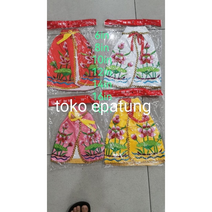Baju Jubah patung dewi kwan im - 6/8/10/12/14/16/18 - inch - (gl)