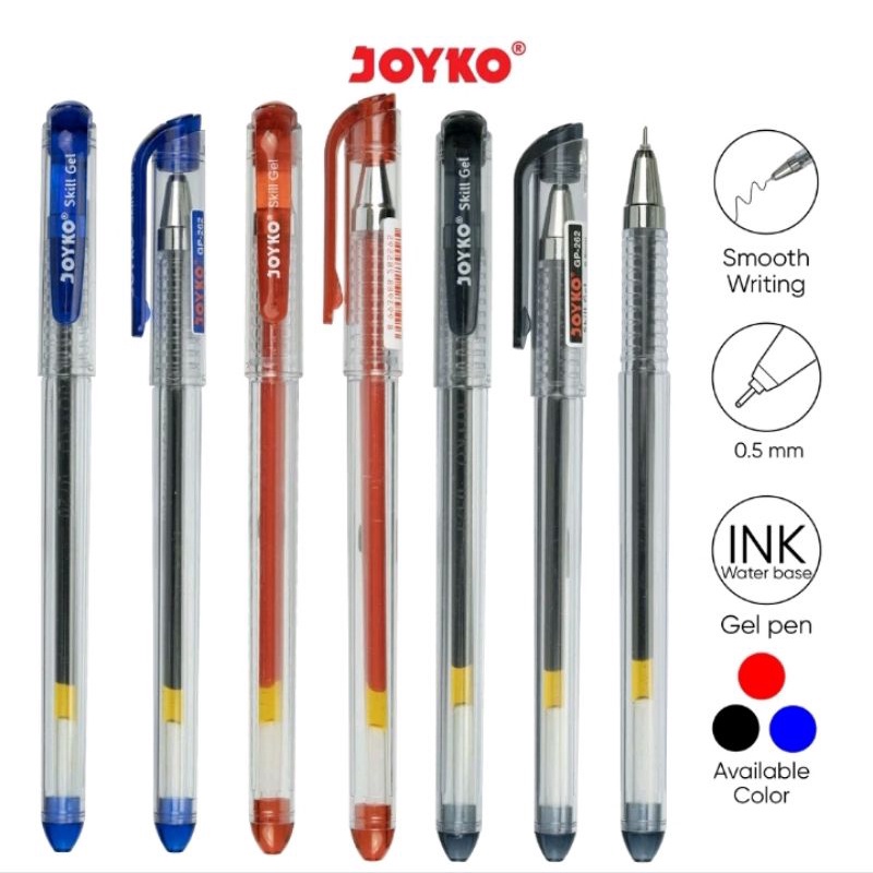 

Pulpen Pena Joyko GP-262 Skill Gel pen 0.5 mm