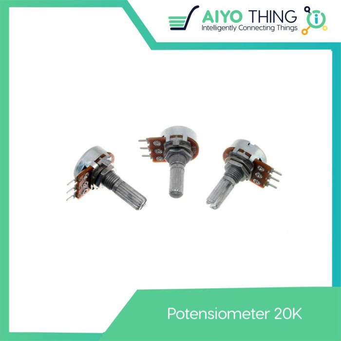 Potensiometer Potensio Mono Linear 20K 20000 Ohm