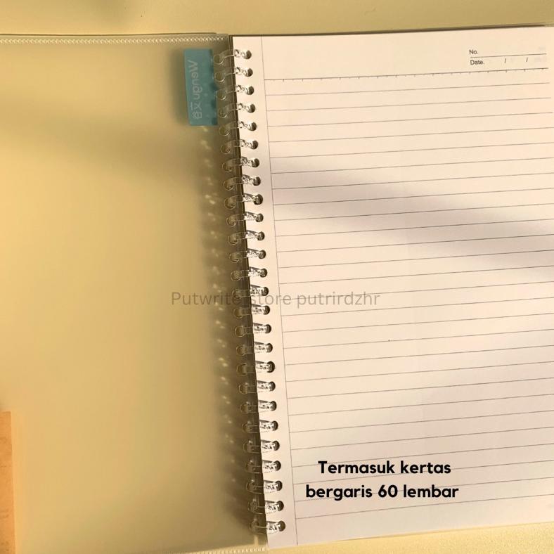 

BUS307 BINDER RING A5 B5 DILIPAT 360 MINIMALIST FREE KERTAS TERMURAH