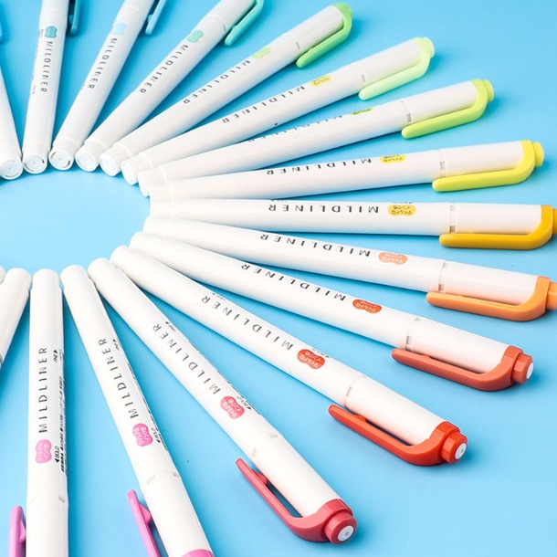 

2.2 BRANDS FESTIVAL Zebra Mildliner dual tip highlighter 20 warna