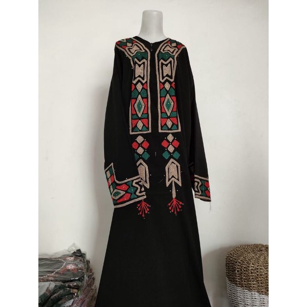 ABAYA BLUS ARAP PAYET SIZE XL DEWASA mukena abaya sholat