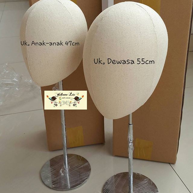 Manekin Foam Kepala Dewasa/Patung Kepala