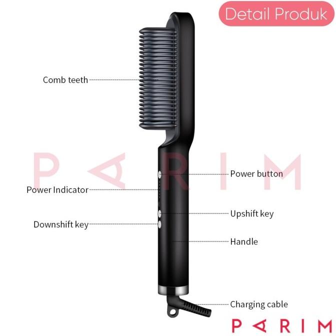 Catok Sisir Pelurus Rambut Hair Straightener Curler YK DESIGN YK-1621