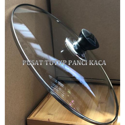 @=@=@=@=] TUTUP PANCI KACA TANPA KAKI, DIA TUTUP +/- 29.1 CM (30CM) + KNOP GARIS