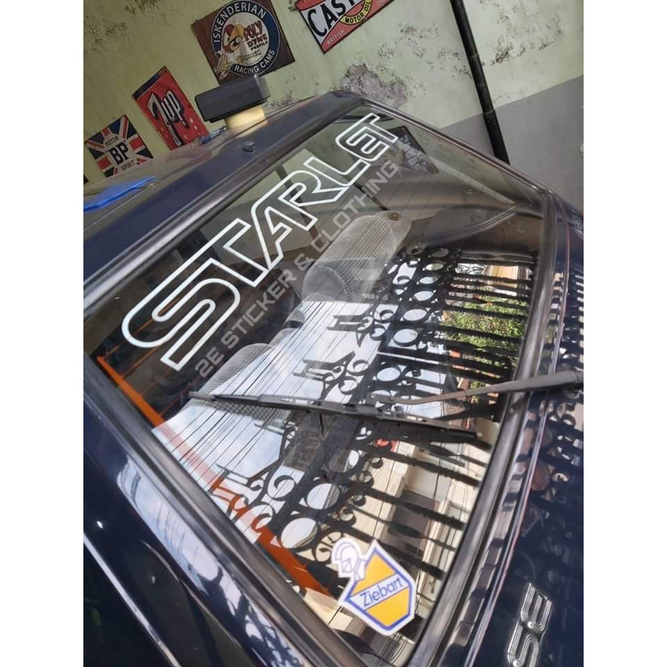 Stiker Starlet Kaca Starlet Kotak Ep71