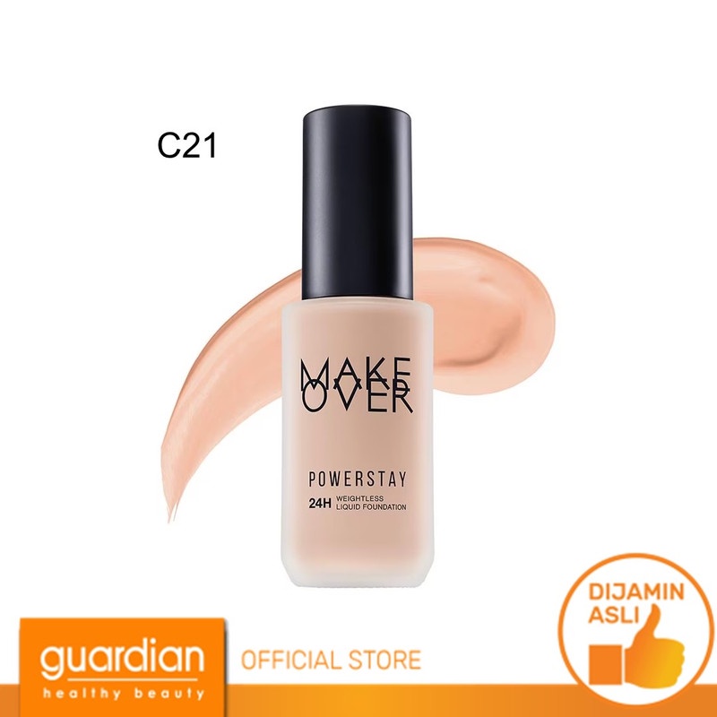 Make Over Powerstay Weightless Liquid Foundation C21 Pink Ivory 40Ml