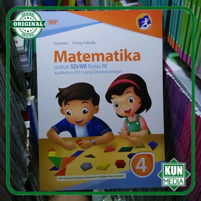 PROMO BUKU MATEMATIKA KELAS 4 GUNANTO ERLANGGA GAP TERMURAH