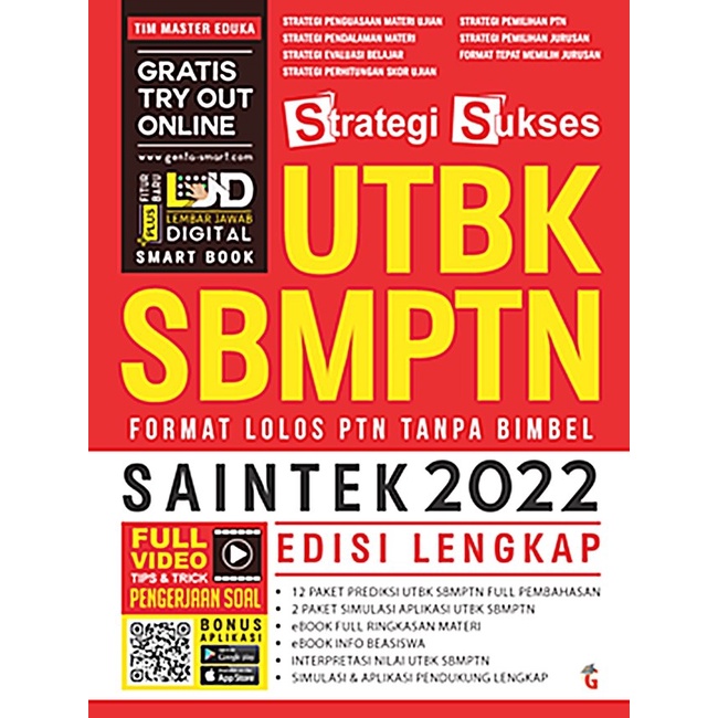 FLASH SALE STRATEGI SUKSES UTBK SBMPTN SAINTEK 2022 TERLARIS