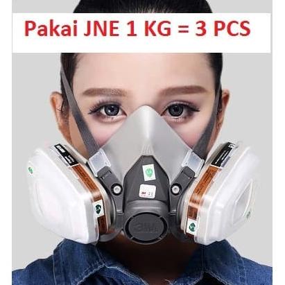 3M Masker Gas Respirator Masker Cat Masker Lab - 6200 3M